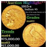 *Highlight* 1915-s Gold Indian Half Eagle $5 Selec