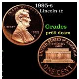 1995-s Proof Lincoln Cent 1c Grades GEM++ Proof De