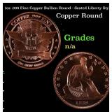 1oz .999 Fine Copper Bullion Round - Seated Libert