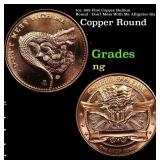 1oz .999 Fine Copper Bullion Round - Don