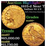 *Highlight* 1925-d Gold Indian Quarter Eagle Near