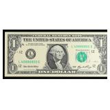 2006 $1 Green Seal Federal Reserve Note Grades Gem