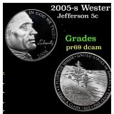 2005-s Western Waters Proof Jefferson Nickel 5c Gr
