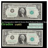 5x Consecutive 1963 $1 Green Seal Federal Reserve