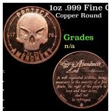 1oz .999 Fine Copper Bullion Round - Protect The 2