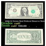 2006 $1 Green Seal Federal Reserve Note Grades Gem