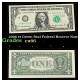 2006 $1 Green Seal Federal Reserve Note Grades Gem
