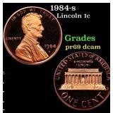 1984-s Proof Lincoln Cent 1c Grades GEM++ Proof De