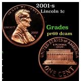 2001-s Proof Lincoln Cent 1c Grades GEM++ Proof De