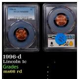 PCGS 1996-d Lincoln Cent 1c ms66 rd PCGS