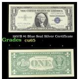 1957B $1 Blue Seal Silver Certificate Grades Gem C