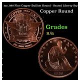 1oz .999 Fine Copper Bullion Round - Seated Libert