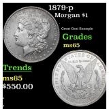 1879-p Morgan Dollar $1 Grades GEM Unc