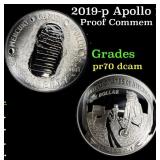 2019-p Apollo 11 50th Anniversary Proof Modern Com