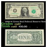 2006 $1 Green Seal Federal Reserve Note Grades Gem