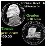 2004-s Keel Boat Proof Jefferson Nickel Westward J