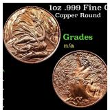 1oz .999 Fine Copper Bullion Round - Nordic Creatu