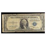 1935E $1 Blue Seal Silver Certificate Grades f+