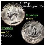 1977-p Washington Quarter 25c Grades GEM+ Unc