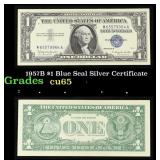 1957B $1 Blue Seal Silver Certificate Grades Gem C
