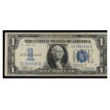 1934 $1 Blue Seal Silver Certificate Grades vf++