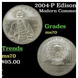 2004-P Edison Modern Commem Dollar $1 ms70 SEGS