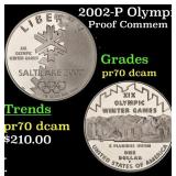 2002-P Olympics Proof Modern Commem Dollar $1 pr70