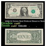 2006 $1 Green Seal Federal Reserve Note Grades Gem