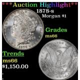 *Highlight* 1878-s Morgan Dollar $1 ms66 SEGS (fc)