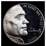 2005-s Western Waters Proof Jefferson Nickel 5c Gr