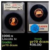 1996-s Proof Lincoln Cent 1c pr70 dcam ACG