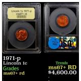 1971-p Lincoln Cent 1c GEM++ RD USCG