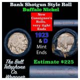 Buffalo Nickel Shotgun Roll in Old Bank Style 