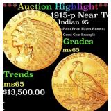 *Highlight* 1915-p Gold Indian Half Eagle Near Top
