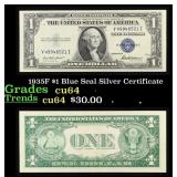 1935F $1 Blue Seal Silver Certificate Grades Choic
