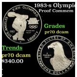 1983-s Olympics Proof Modern Commem Dollar $1 pr70