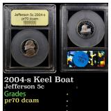 2004-s Keel Boat Proof Jefferson Nickel 5c GEM++ P