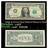 2006 $1 Green Seal Federal Reserve Note Grades Gem
