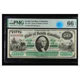 Very Cool 1872 $50 South Carolina, Columbia Obsole