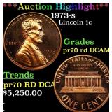 *Highlight* 1973-s Proof Lincoln Cent 1c pr70 rd D