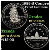 1989-S Congress Proof Modern Commem Half Dollar 50