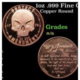 1oz .999 Fine Copper Bullion Round - Protect The 2