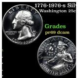 1776-1976-s Silver Proof Washington Quarter 25c Gr