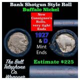 Buffalo Nickel Shotgun Roll in Old Bank Style 