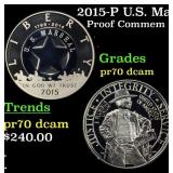 2015-P U.S. Marshals Service Proof Modern Commem D