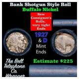 Buffalo Nickel Shotgun Roll in Old Bank Style 