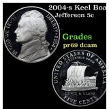 2004-s Keel Boat Proof Jefferson Nickel 5c Grades