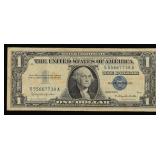 1957B $1 Blue Seal Silver Certificate Grades vf++
