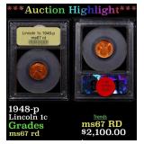 ***Auction Highlight*** 1948-p Lincoln Cent 1c GEM
