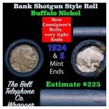 Buffalo Nickel Shotgun Roll in Old Bank Style 